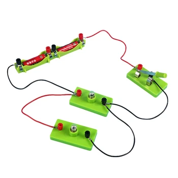 DIY Circuito de Eletricidade de Aprendizagem Kit de Física de Brinquedos Educativos Para Crianças TRONCO Experiência de Ensino Mãos-Na Capacidade de Brinquedo  5