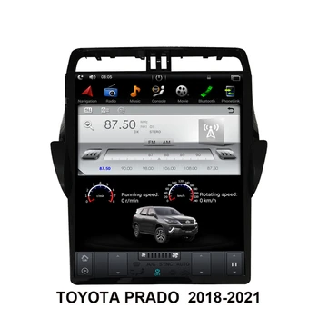 Tesla Estilo de Tela do Android 9.0 Carro GPS de Navegação De TOYOTA PRADO 2018-2022 Auto Rádio Leitor Multimédia da Unidade principal  10