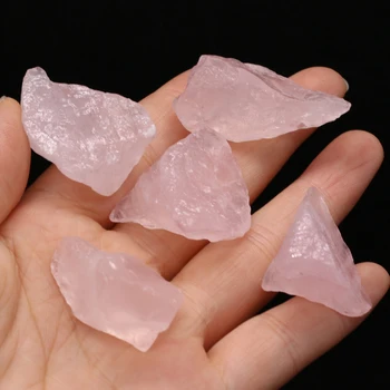 Bruto Natural de Cristal cor-de-Rosa Rosa de Cristal de Quartzo Minerais Amostra de Cura de Cristal do Amor, Pedras Naturais e Tanque de Peixes Decoração  5