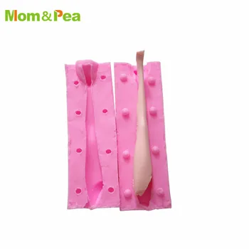 Mom&Pea MPA0774 Perna em Forma de Molde de Silicone, a Decoração do Bolo Fondant de Bolo 3D Molde de qualidade Alimentar  10