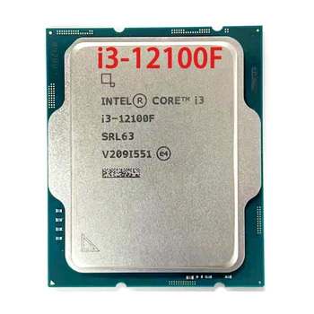 Intel Core i3-12100F i3 12100F 3.3 GHz Quad-Core 8-Thread da CPU Processador L3=12M 58W LGA 1700  10