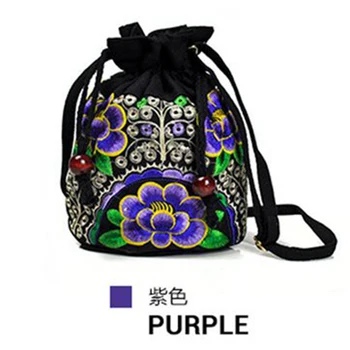 Yunnan bordado saco de viagem de lazer de ombro único pendurado balde saco bordado desenhar small bucket bag bolsa nacional  5