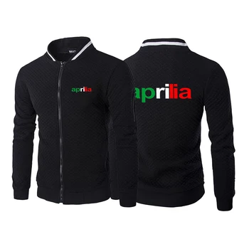 Moto Aprilia Impressão Homens Hoodies 2021Sweatshirts de Retalhos Casaco com carapuço de Lã de Treino Masculino Quente com Capuz Zíper Sportswear  5