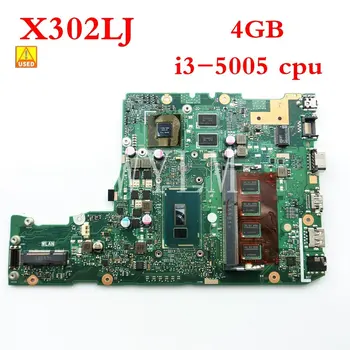Usado X302LJ I3-5005 CPU RAM de 4GB placa-mãe Para ASUS X302L X302LA X302LJ Laptop placa-Mãe 90NB07V0-R00010 Testado  0