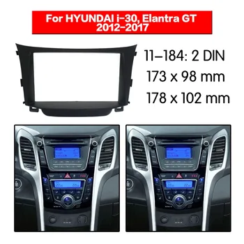 qualidade superior car Auto rádio quadro fáscia instalação facia trim 2-DIN kit de corrida para HYUNDAI i30 2012+ 2 DIN 11-184  5