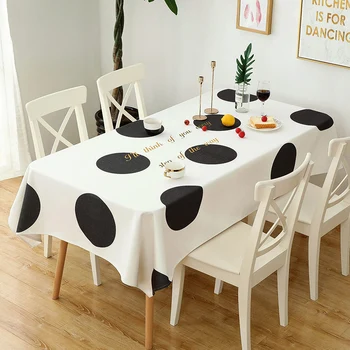Nordic Redondo Grosso toalha de Mesa de Festa de Casamento Toalha de mesa de Cozinha Padrão de toalha de mesa Retangular Pastoral de impressão de tabela de tampa  10