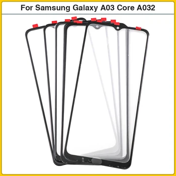 10PCS Para Samsung Galaxy A03 Núcleo A032 LCD da Tela de Toque Frontal Exterior, Painel de Vidro Lente tela Touchscreen de Vidro, Cubra Com a OCA Substituir  0