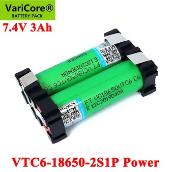 VariCore 5V/7.4 V 18650 VTC6 2S1P 3000mAh 20 ampères sem fios chave de Fenda baterias DIY solda bateria  5