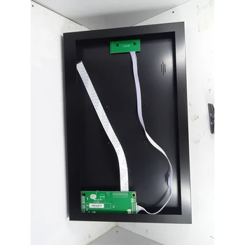 A EDP Controlador de placa + liga de Metal de volta caso capa box VGA HDMI compatível com o kit para N156HCA 1920x1080 Painel de tela de 15.6