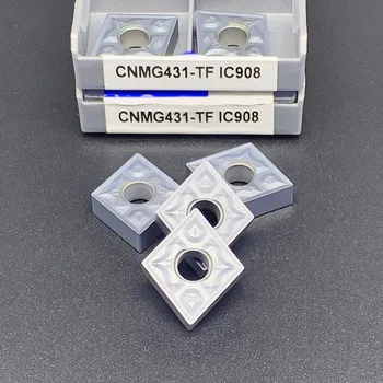 CNMG120404-TF IC907/IC908CNMG120408-TF IC907/IC908 Torneamento Externo Ferramenta de torno ferramentas de alta qualidade da ferramenta de Corte CNCturning inserir  3