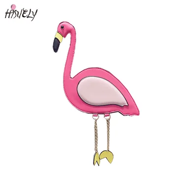 2022 das Mulheres da forma Saco de Diversão Flamingo de Design de Bordado Bolsa de mão para a Menina Bateu Square Saco de Lazer Feminina de Ombro Messenger Festa Q5  5