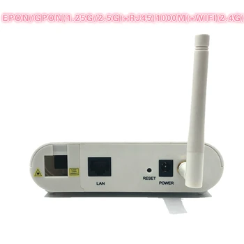 ONU EPON 1,25 G GPON 2,5 G XPON(1,25 g/2,5 g)ONU com wifi REDE FTTH onu wifi do modem de 10/100/1000M RJ45 wi-FI DE 2,4 G DE OLT mudar  2