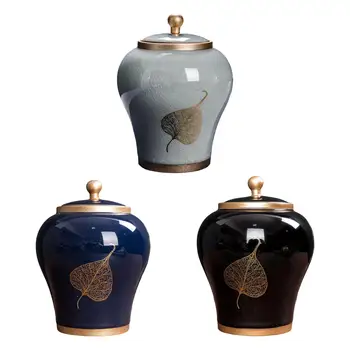 Chinês antigo Estilo de Cerâmica Gengibre Jar do Agregado familiar Templo Frasco Selado Tanque de Armazenamento para o Café  5
