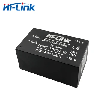 Frete grátis Hi-Link novo 5pcs 220v 24V 10W AC DC isolado de comutação passo para baixo módulo de alimentação de energia AC conversor DC HLK-10M24  2