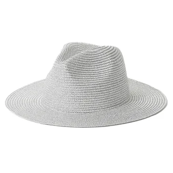 Verão Chapéu Panamá Chapéus de Sol para as Mulheres, o Homem de Praia, Chapéu de Palha para os Homens de Proteção UV Cap caput femme  5