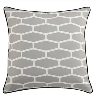 cinza branco geométricas capa de almofada de veludo travesseiro quadrado cintura fronha de decoração de casa  5