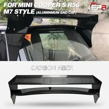 Para O Mini Cooper S R56 M7 Estilo Fibra De Carbono Spoiler (Aluminmum Tampa Da Extremidade)  5