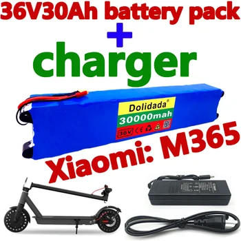 36V30Ah Scooter Bateria para o Xiaomi Mijia M365 36V30000mAh Bateria Scooter Elétrica BMS Conselho para Xiaomi M365+Carregador  0
