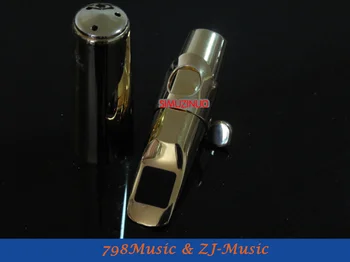 G2-Modelo de Metal Profissional Soprano Saxofone JAZZ Bocal de Ouro Chapeada  5