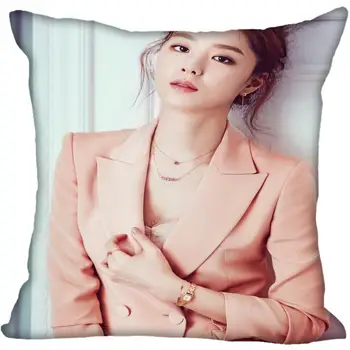 Coreia-Pop Seo Ji-Hye Impressão Quadrado de Cetim Fronhas 35x35cm,40x40cm Um Lado Impresso Personalizar a sua imagem de presente  5
