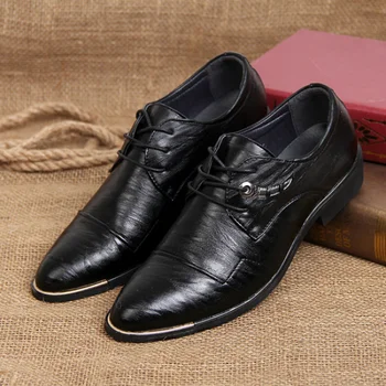 Homens Sapatos de Couro Novas Temporadas de Moda Casual Ternos de Negócio Bonito Apontado  10