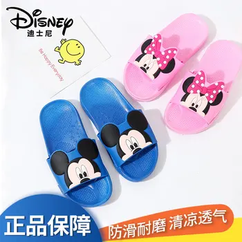 A Disney para crianças, chinelos de homens, homem de ferro casa de verão meninas banheiro antiderrapante desgaste exterior Mickey Mouse Minnie do Mickey de sapatos de praia  10