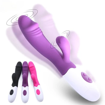 SWT 7 Velocidade do Vibrador Ponto G Para as Mulheres Vibrador Brinquedo do Sexo Coelho Vibrador Vaginal, com Massageador do Clitóris Feminino Masturbador de Sexo Para Mulheres  5