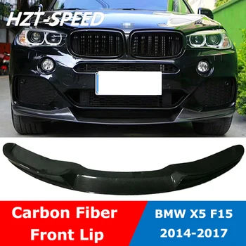 F15 MP Estilo Fibra de Carbono, para-choque Frontal Lip Spoiler Para BMW X5 MT Modificar 2014-2017  5