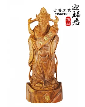 O Africano grama pêra escultura em madeira de Buda, Deus da riqueza de mogno artesanato boutique Wenwan Casa de madeira e do Mobiliário de jóias ornam  4