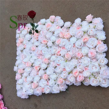 SPR flor painéis de parede para o partido evento de casamento com flores artificiais de parede decorativo flores de pano de Fundo  5