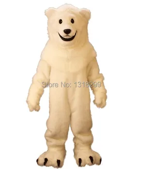 mascote Branco Urso Polar do vestido de fantasia da mascote do traje de fantasia cosplay do tema mascotte carnaval fantasia de kits  4
