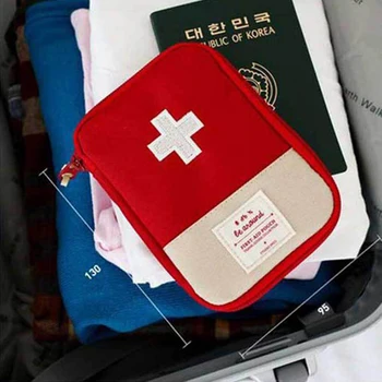 Mini Portátil Do Saco Da Medicina Kit De Primeiros Socorros Médicos De Emergência, Kits De Organizador De Viagens Domésticas Medicina Pílula Saco De Armazenamento  4
