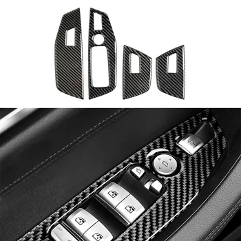 para a BMW G01 2018-2021 G02 2019-2021 X3 X4 série Janela Interruptor do Painel de botões do Decoração de Capa de Guarnição Adesivo de Carro Acessórios  2