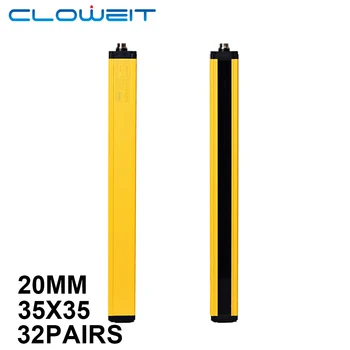 Cloweit APS35-3220 Cortinas de Luz de Segurança 35x35mm 32points DC 24V 3 fios Anti luz Solar Ralar Dispositivo Protetor  3