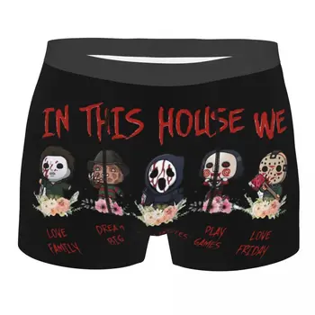 Halloween Horror De Filme Killer Lendas Underwear Homens Sexy Impresso Personalizado Boxer Shorts, Cuecas Cueca Macio Cuecas  5
