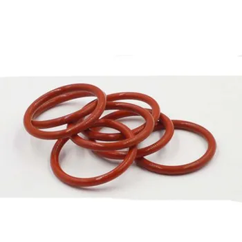 5pcs 4 mm de diâmetro de Fio Vermelho do silicone impermeável anel de Vedação O-ring de Alta resistência à temperatura de 63mm-90mm diâmetro Externo  10