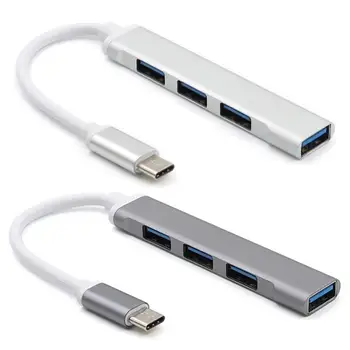 USB C Hub USB Tipo C ao Concentrador USB 3.0 Adaptador de Slim Dados Hub USB Compatível para o MacBook e MacBook Pro e Tipo-C Laptops  5
