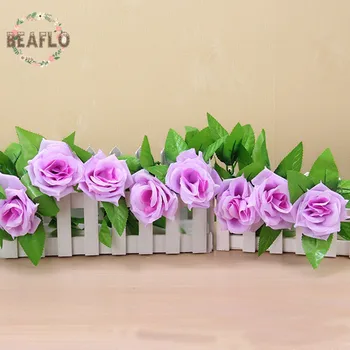 1PC Artificial Flores Rosa de Vime, Cipó-Seda Flores Para a Casa de Casamento Floral Decorativo Floricultura  5