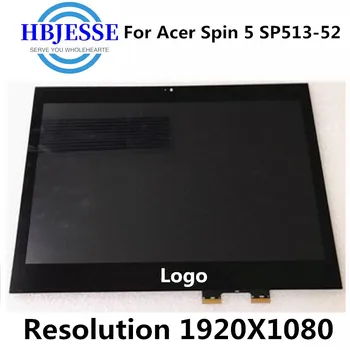 LM133LF1L02 LM133LF1L Tela LCD Display Touch de Vidro do Digitalizador Assembly para Acer Spin 5 SP513-52 LCD SP513-52N 30pins FHD 1080P  3