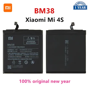 Xiao mi 100% Original BM38 3260mAh Bateria Para Xiaomi 4S Mi 4S Mi4S BM38 de Alta Qualidade, Telefone de Substituição de Baterias  4