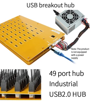 Classe Industrial 49 Porta de Alta velocidade hubs/Carregador de transmissão de dados USB 2.0 para Windows/Mac OS/Linux/Telefone 1pc  10