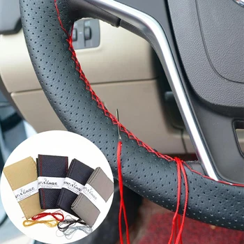 4-cor da cobertura de volante o volante do carro para Toyota Corolla Camry RAV4 Yaris Highlander/Land Cruiser/PRADO Vios Vitz  5