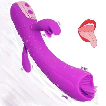 Língua Lambendo Vibradores para as Mulheres Vagina G Spot Massagem do Clitóris Anal, Estimulador Potente Vibrador Masturbador Feminino Brinquedos Sexuais  5