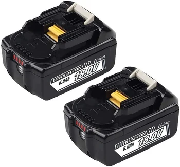 2pcs 18AH 18V Bateria Recarregável de Protecção Inteligente para Makita BL1830B BL1860 BL1850 BL1840 BL1830 Li-ion de Substituição de Baterias  3
