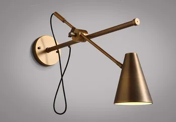 Modernos e criativos de Design de Ouro Lâmpada de Parede Para Sala de estar Brilho Led Steam Punk Lampara De Pared wandlamp  4