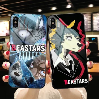 Beastars Anime de Vidro Temperado de Telefone de Caso Para o iphone SE DE 2020 6 6 7 8 11 12 13 Plus X XR XS Pro Max preto tpu primeiro-pintura  10