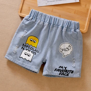 Roupas para crianças Adolescentes Shorts Jeans Verão de Novo Meninos Grandes solta Bebê de Lazer Para Vestir Meninas de Calças Curtas  10