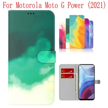 Sunjolly Case para Motorola Moto G de Energia 2021 Carteira Stand Flip PU Tampa da caixa do Telefone coque capa Case Capa  5