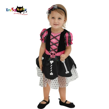 Eraspooky Infantil Esqueleto Vestido de Traje de Halloween para Crianças de Criança de Cosplay Menina Roupas de Recém-nascido Festa de Carnaval Roupa  3