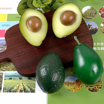 Simulação de Decoração, Acessórios Frutas Abacate Modelo реквизит для фотосъемки Alimento Artificial Para Exibir искусственные фрукты  3